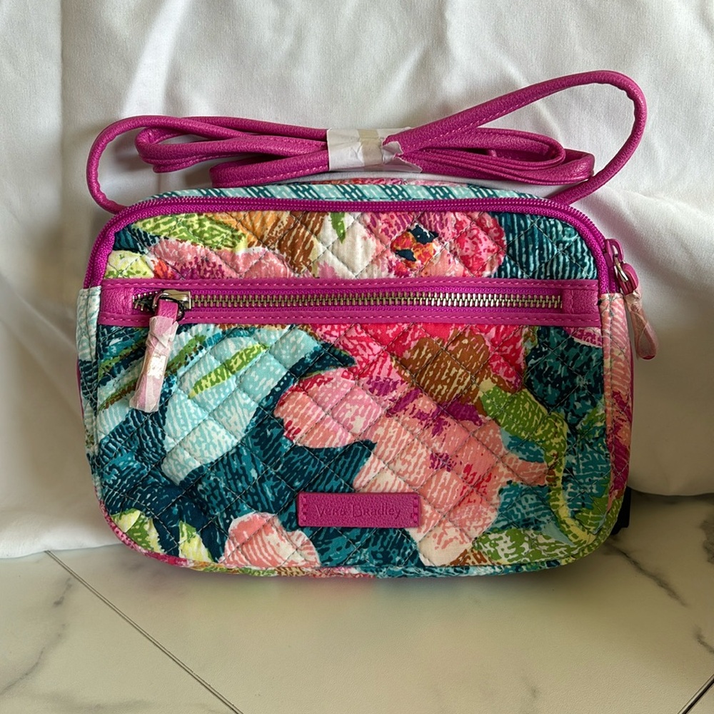 Vera Bradley Pink Floral Crossbody (NWT)